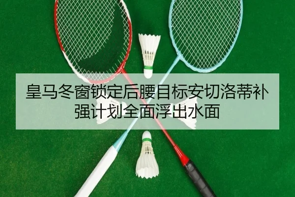 皇马冬窗锁定后腰目标安切洛蒂补强计划全面浮出水面